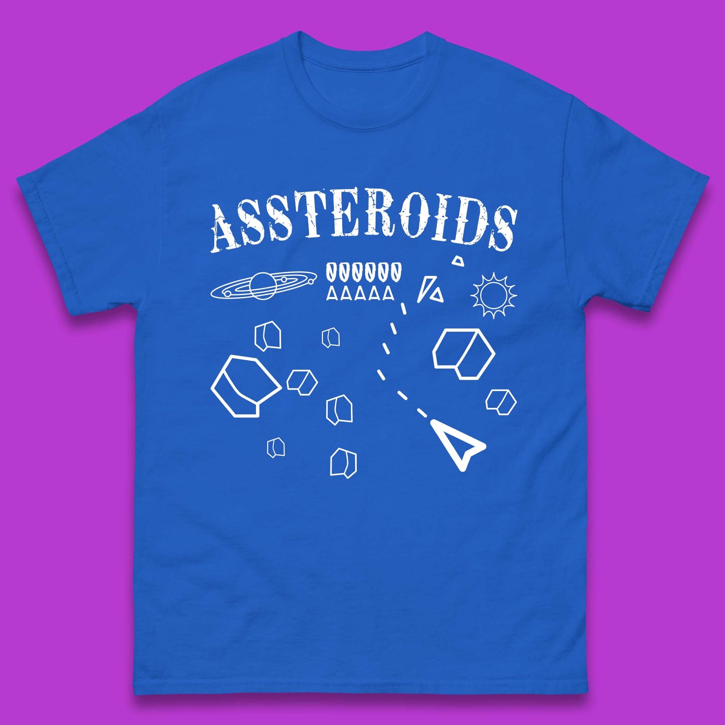 Assteroids Video Game Mens T-Shirt