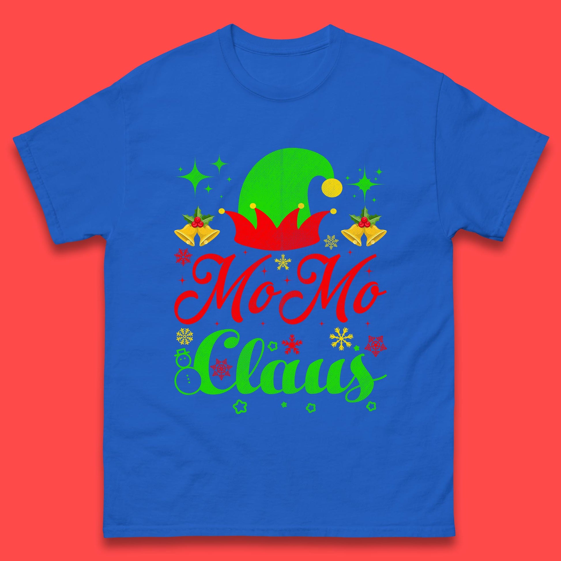 christmas momo claus elf hat t shirt