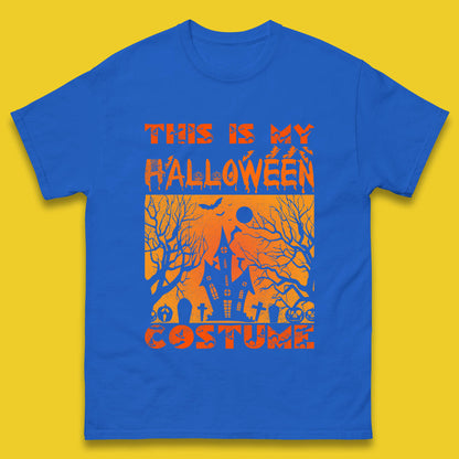 This Is My Halloween Costume Horror Scary Haunted House Spooky Season Mens Tee Top