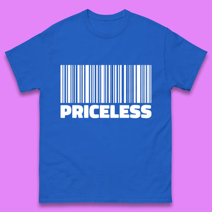 Scan For Priceless Barcode Funny Label Inspirational Empowerment Mens Tee Top