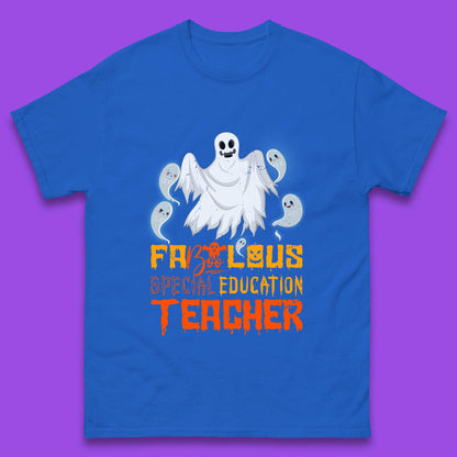 Fabolous Special Education Teacher Halloween Fabulous Spooky Ghost Teacher Mens Tee Top