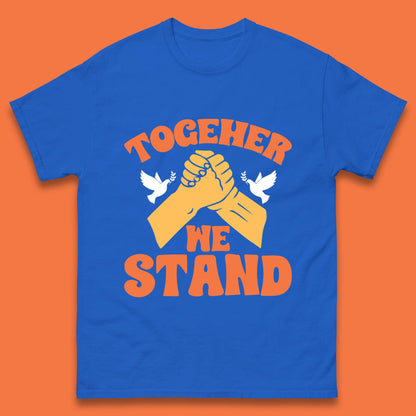 Together We Stand Handshake All Lives Matter Equality Social Justice Mens Tee Top