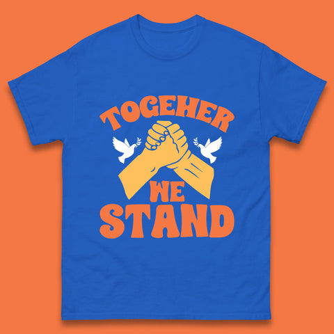 Together We Stand Handshake All Lives Matter Equality Social Justice Mens Tee Top