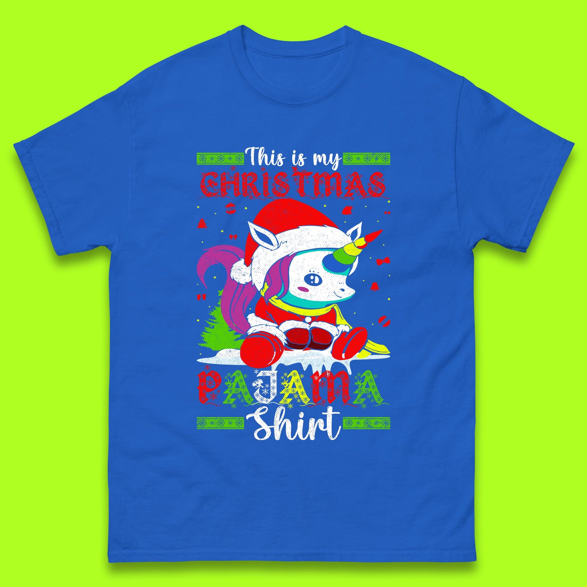 christmas unicorn santa costume t shirt