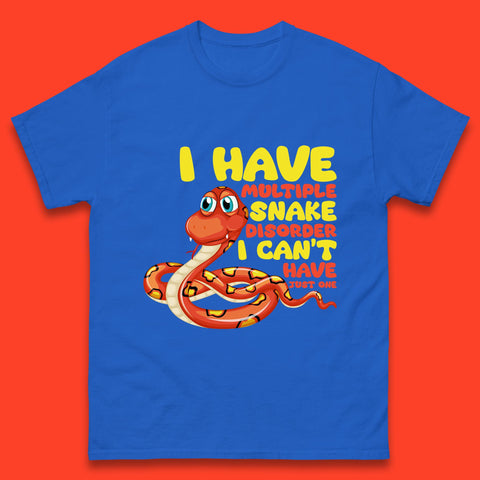 I Have Multiple Snake Disorder I Can't Have Just One Funny Snake Lover Mens Tee Top