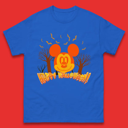 Happy Halloween Mickey Mouse Horror Scary Spooky Jack Face Halloween Disney Trip Mens Tee Top