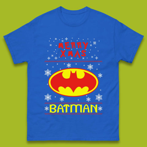 Merry Xmas Batman Mens T-Shirt