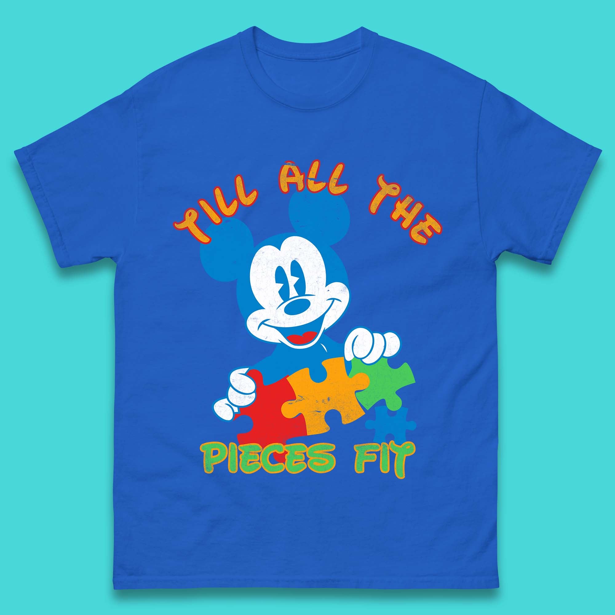 Autism Mickey Mouse Mens T-Shirt