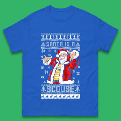 Santa Is A Scouse Christmas Mens T-Shirt
