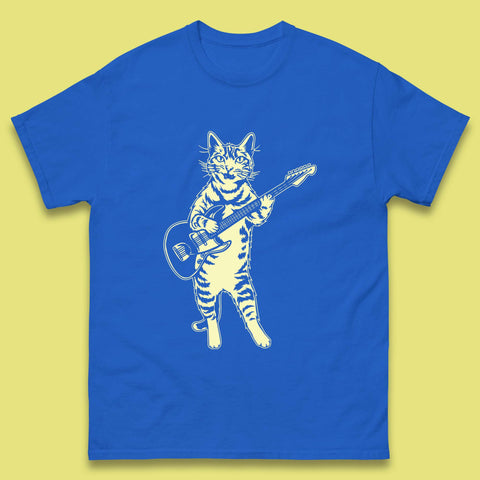 Cat Playing Guitar T Shirt