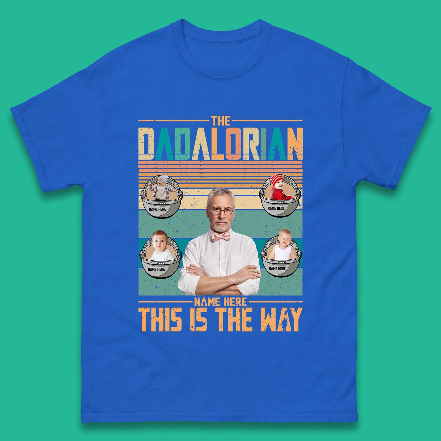 Personalised The Dadalorian Mens T-Shirt