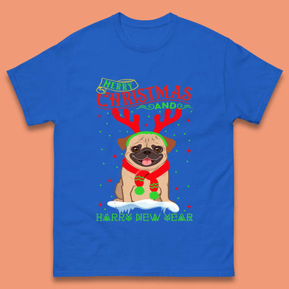 christmas pug dog t shirt