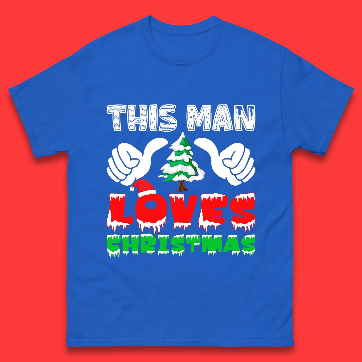 this man loves christmas t shirt