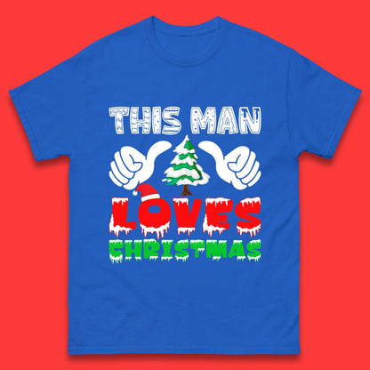 this man loves christmas t shirt