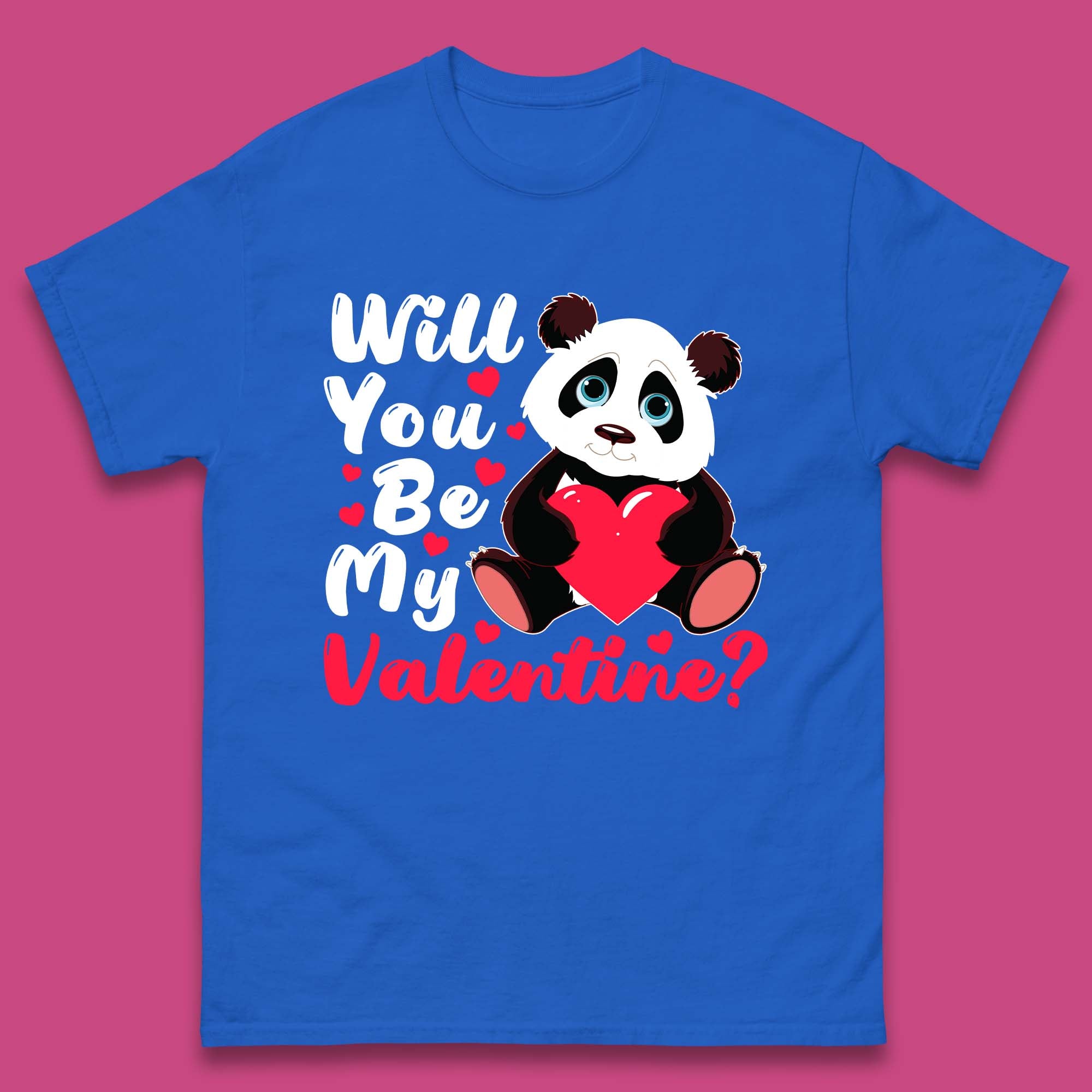 Panda Valentine Mens T-Shirt