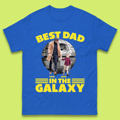 Personalised Best Dad In The Galaxy Mens T-Shirt