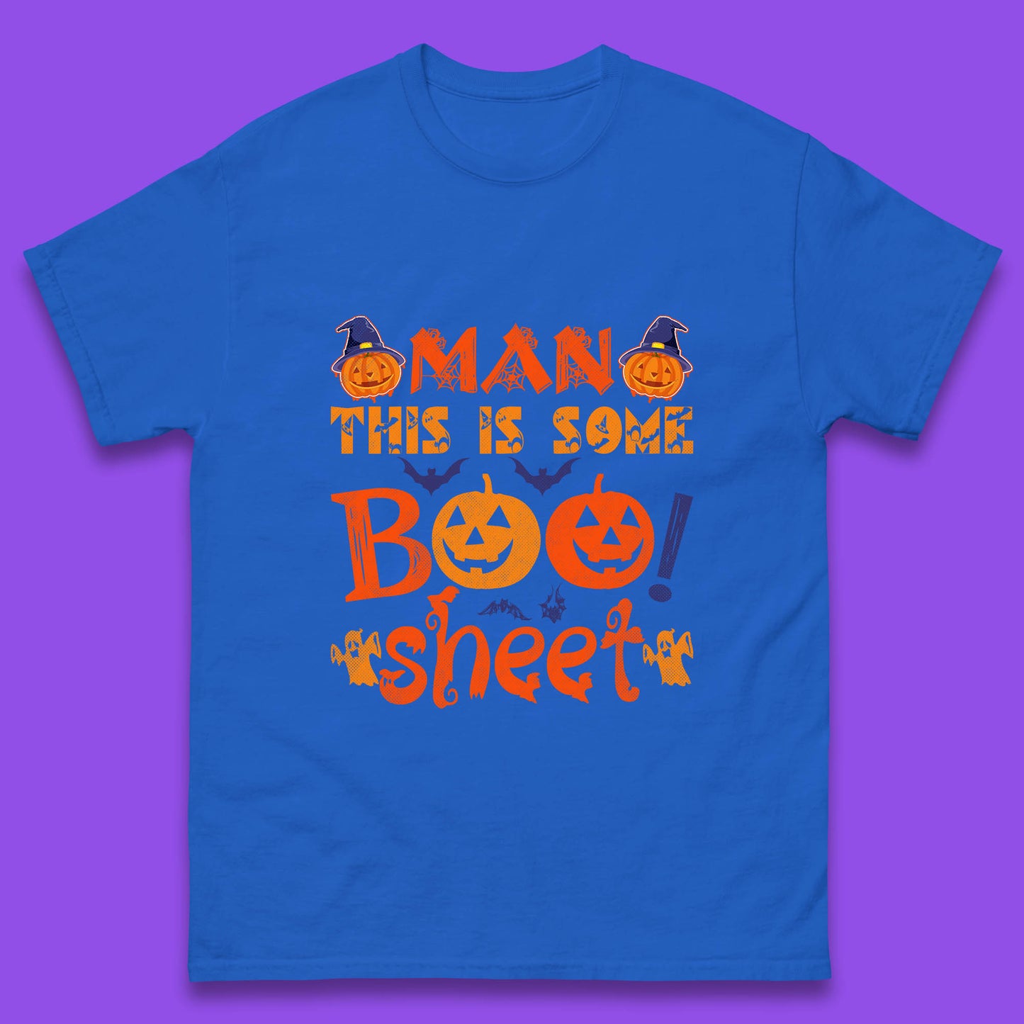 Man This Is Some Boo Sheet Funny Ghost Halloween Costume Mens Tee Top