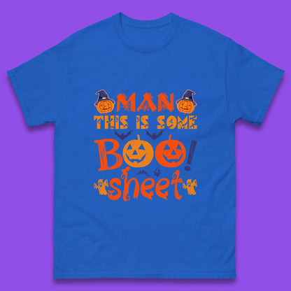 Man This Is Some Boo Sheet Funny Ghost Halloween Costume Mens Tee Top