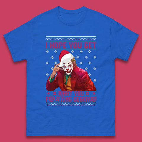 Joker Christmas Mens T-Shirt
