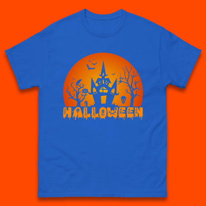 Halloween Horror Scary Hunted House Scary Spooky Night Festive Gift Mens Tee Top