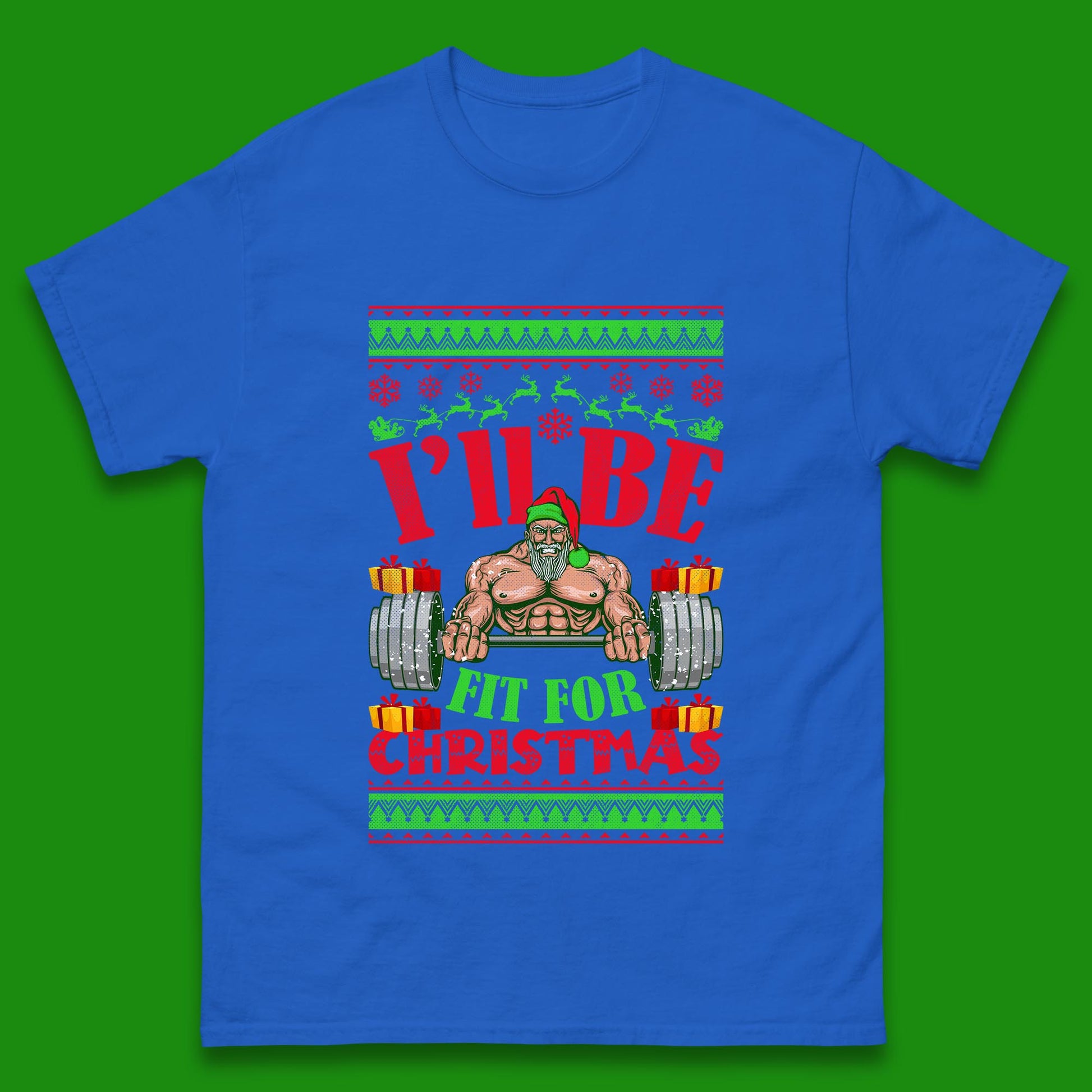 christmas gym t shirt