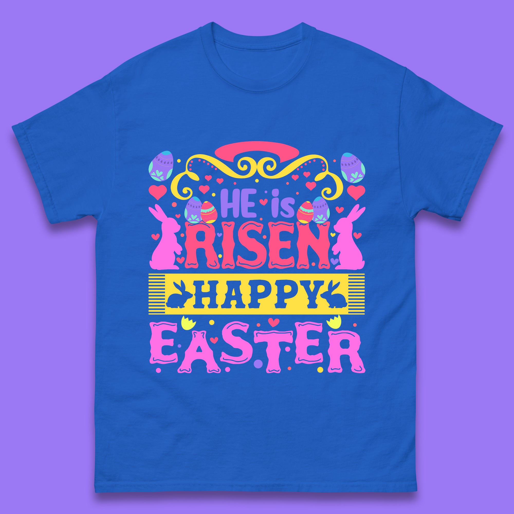 He Is Risen Happy Easter Mens T-Shirt