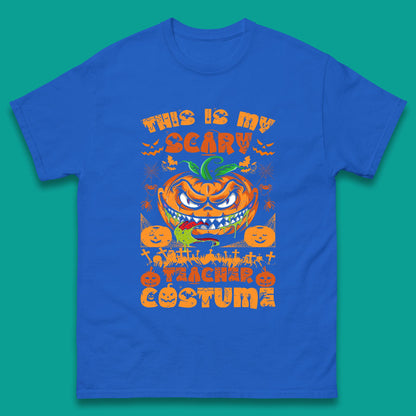 Halloween Teacher This Is My Scary Teacher Costume Back To School Teacher Appreciation Gift Mens Tee Top