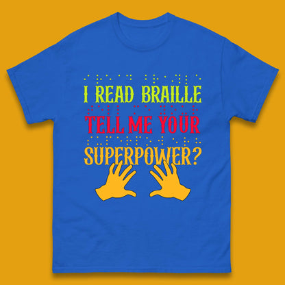 Braille Superpower Mens T-Shirt