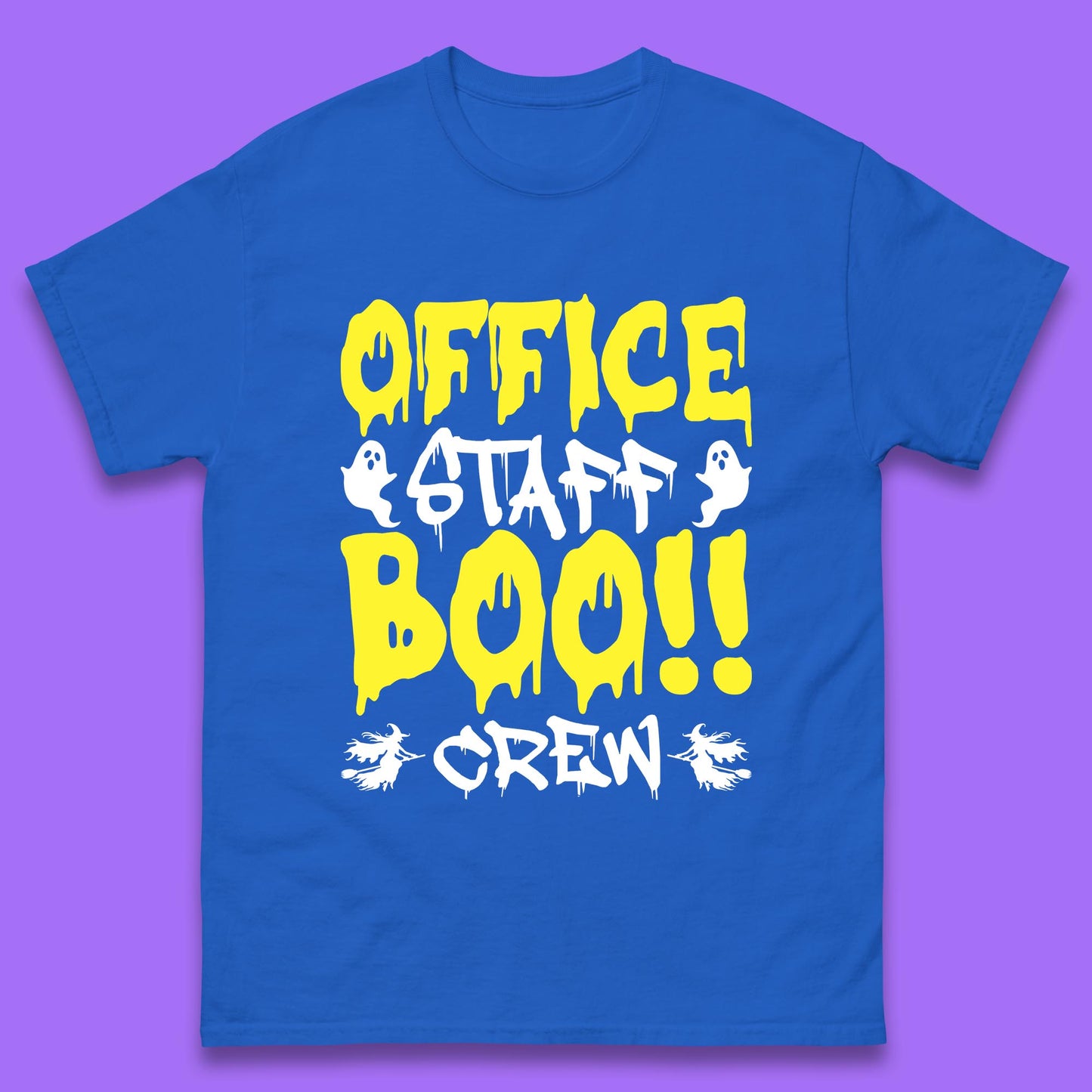 Office Staff Boo Crew Halloween Office Squad Boo Ghost Office Crew Mens Tee Top