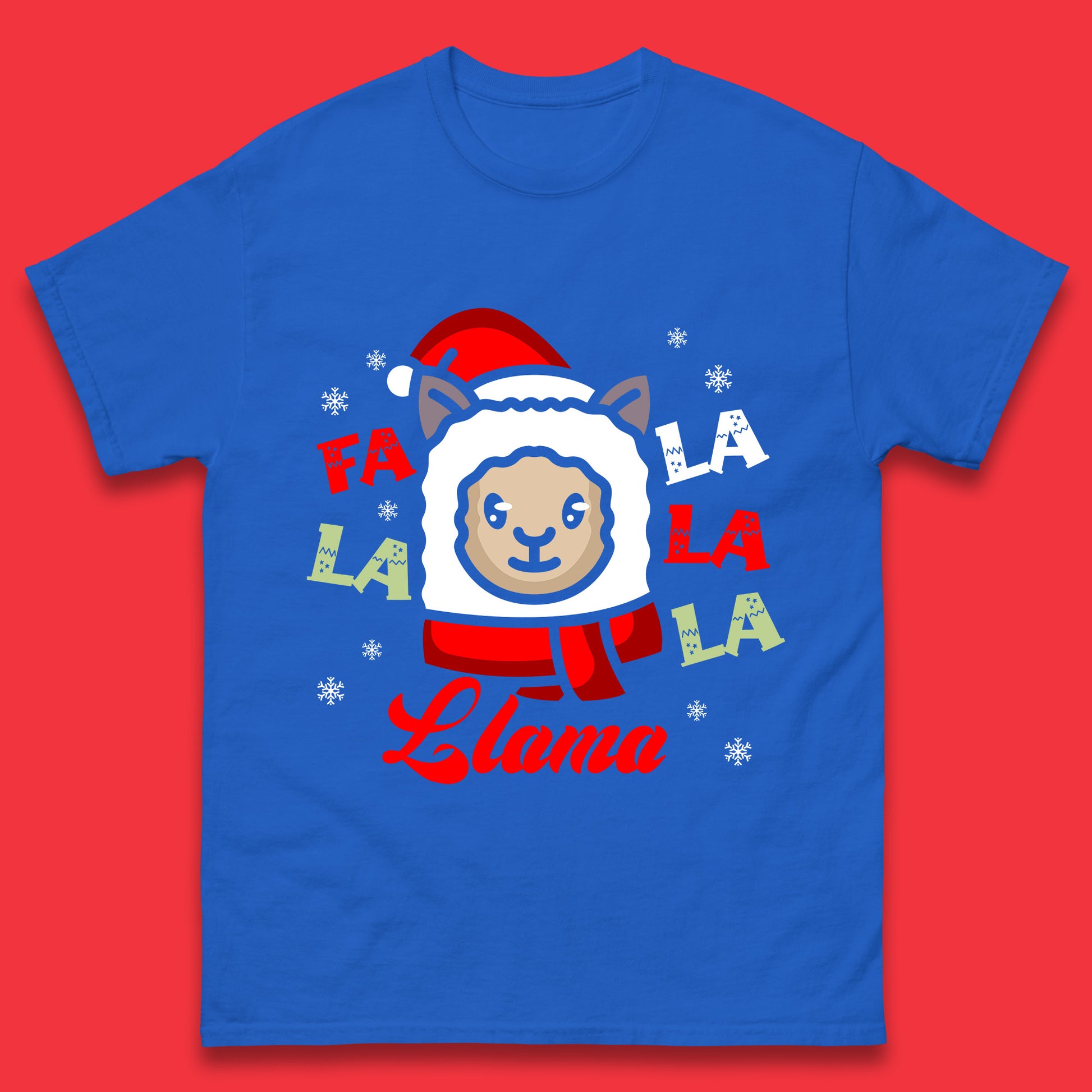 llama christmas t-shirt