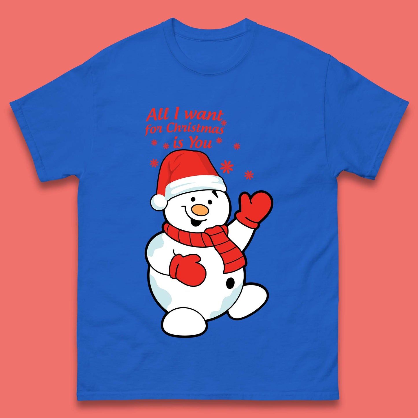 Snowman Christmas Mens T-Shirt
