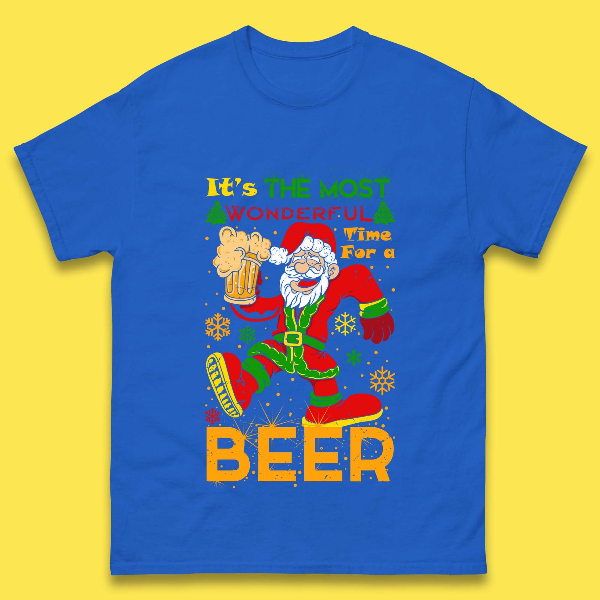 santa drink beer t shirt