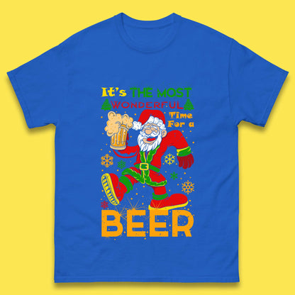 santa drink beer t shirt
