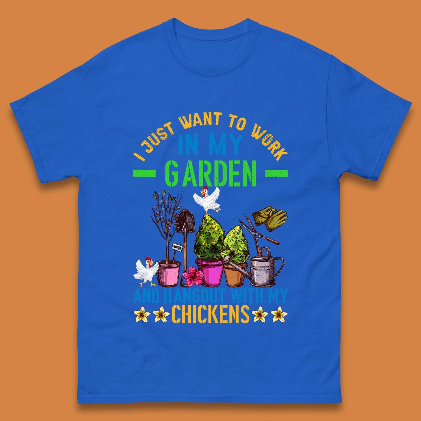 Hangout With My Chickens Mens T-Shirt