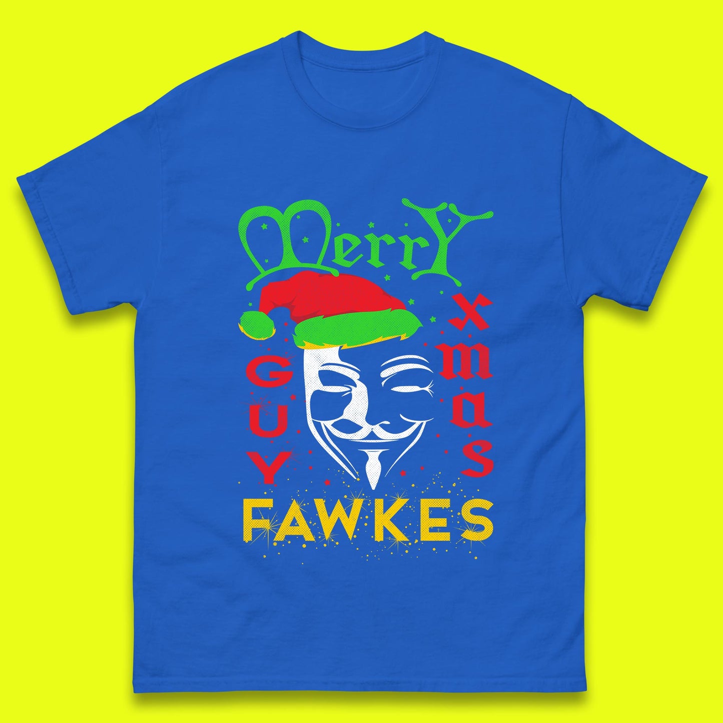 anonymous mask christmas t shirt