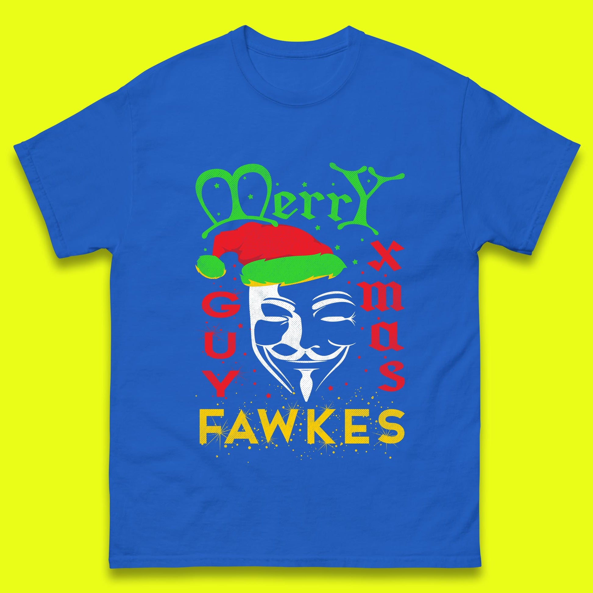 anonymous mask christmas t shirt