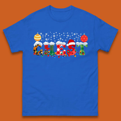 chest and nuts christmas snow winter t shirt