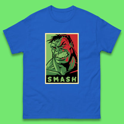 Marvels Avengers The Incredible Hulk Angry Face Smash Hulk Giant Man Hulk Superhero Movie Character Mens Tee Top
