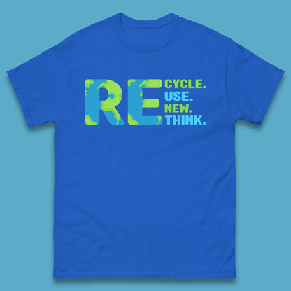 Recycle Reuse Renew Rethink Earth Day Environmental Activism Mens Tee Top