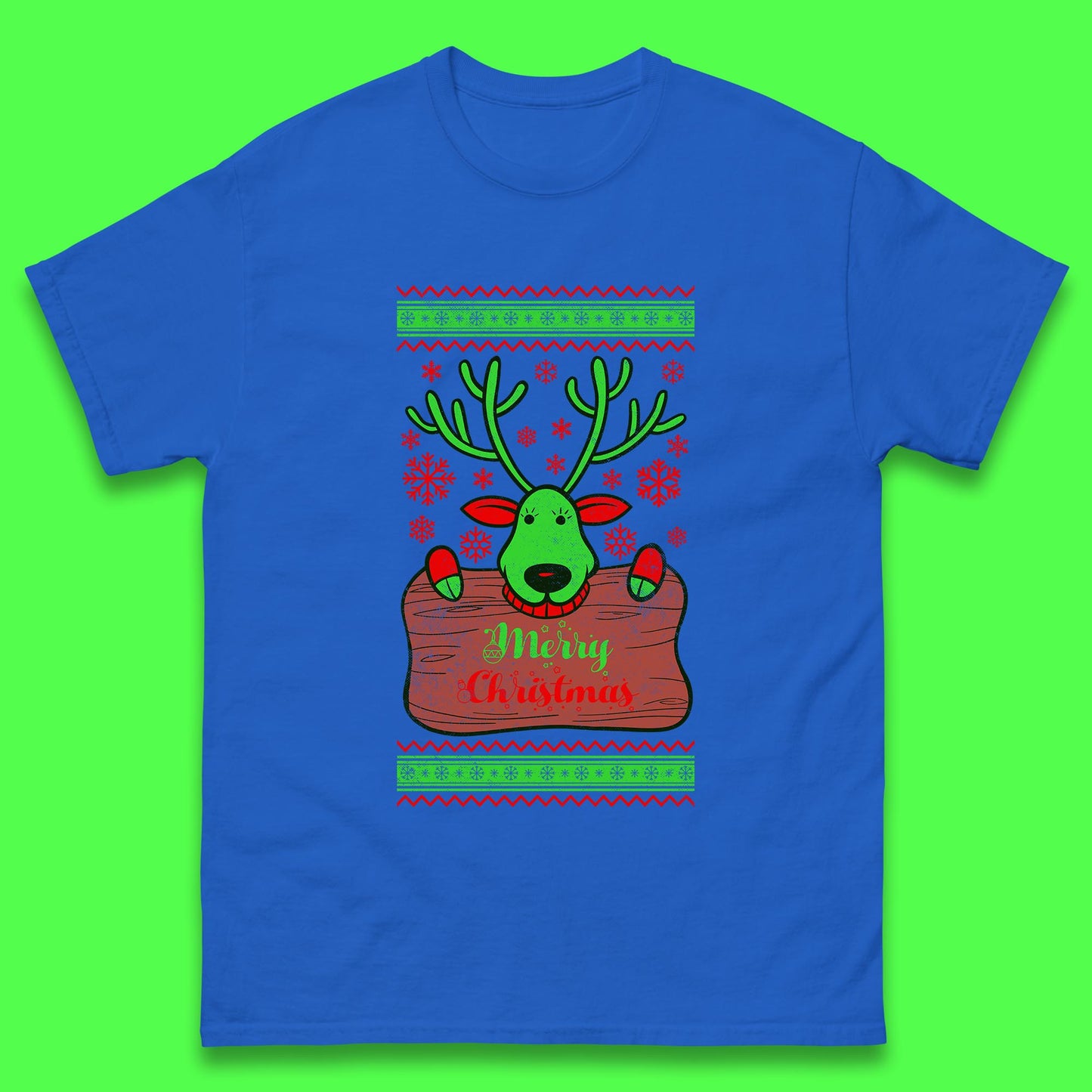 merry christmas reindeer t shirt