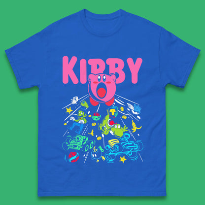 Kirby Consume Karting Mario Kart Ghost Band Heavy Metal Kirby Retro Gaming Mens Tee Top