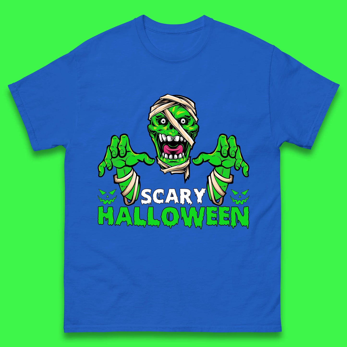 Scary Halloween Skull Zombie Mummy Horror Monster Zombie Hands Scary Vibes Mens Tee Top