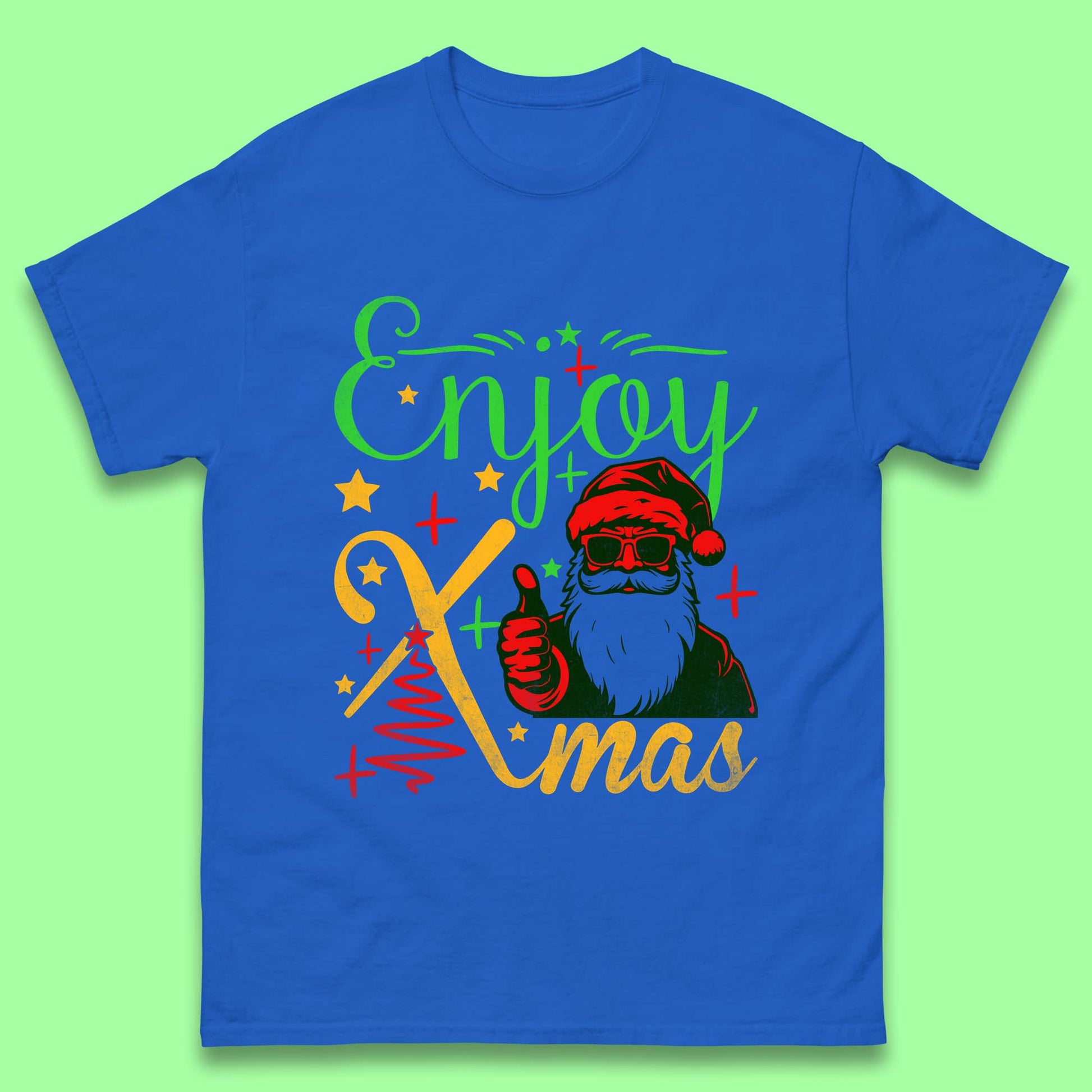 santa claus thumbs up christmas t shirt