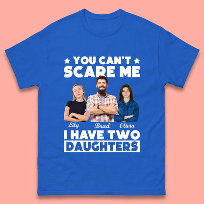 Personalised I Have Two Daughters Mens T-Shirt
