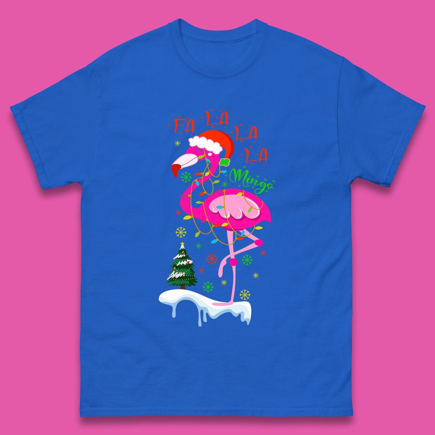 flamingo christmas t shirt