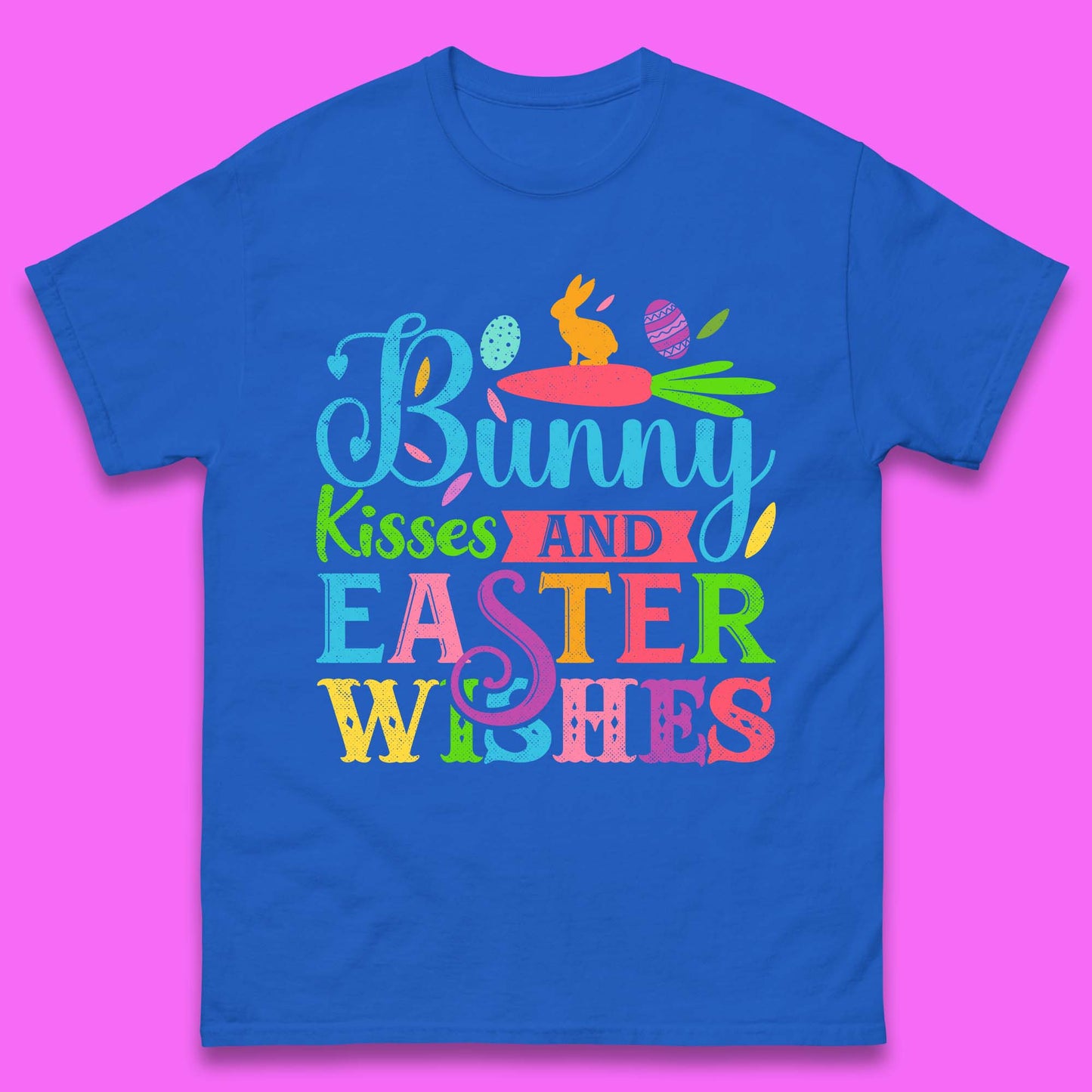 Bunny Kisses And Easter Wishes Mens T-Shirt