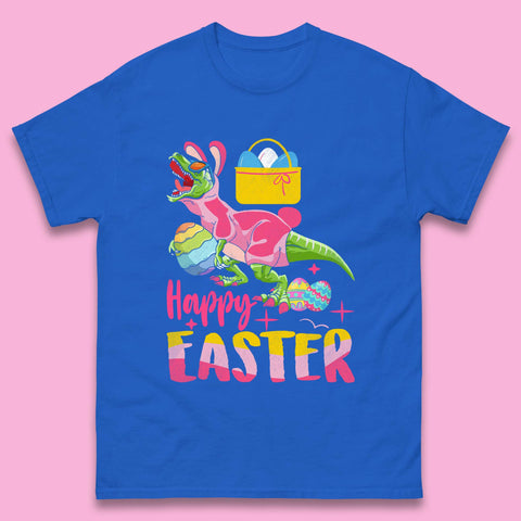 Happy Dinosaur Easter Mens T-Shirt