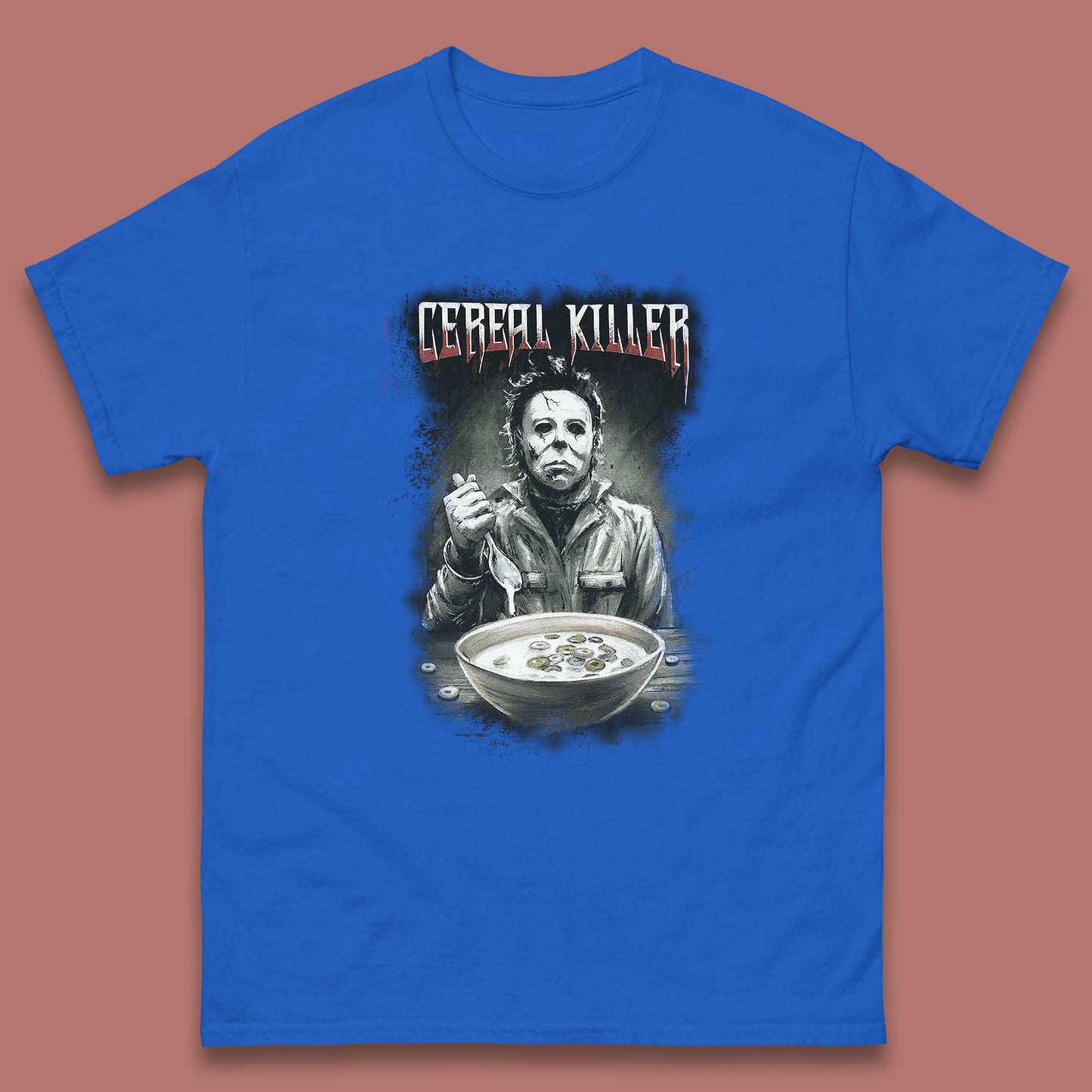 Michael Myers Cereal Killer Halloween Serial Killer Horror Movie Character Mens Tee Top
