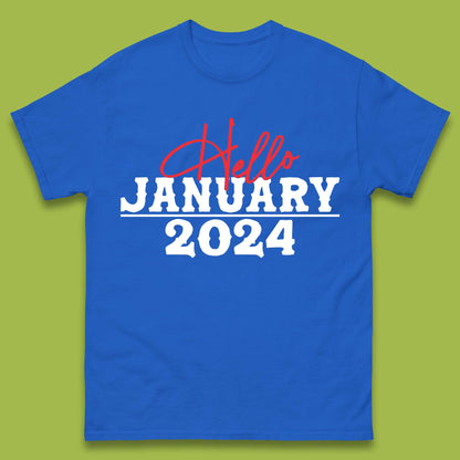 Hello January 2024 Mens T-Shirt