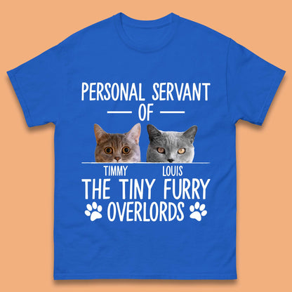 Personalised Servant Of The Tiny Furry Overlords Mens T-Shirt